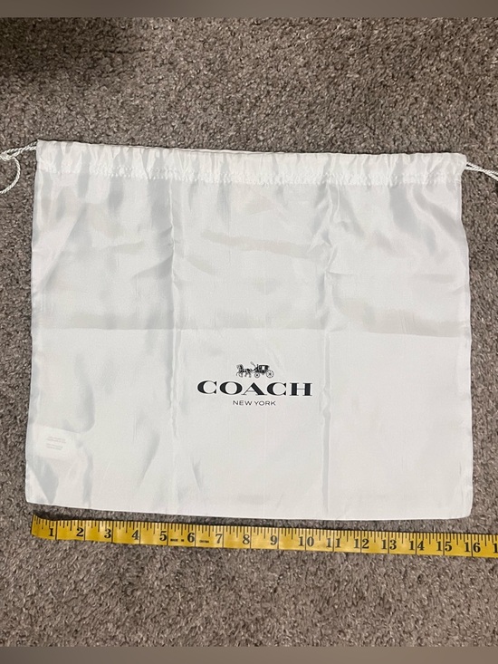 Coach Accessories - #20 COACH Drawstring Dust Bag in White